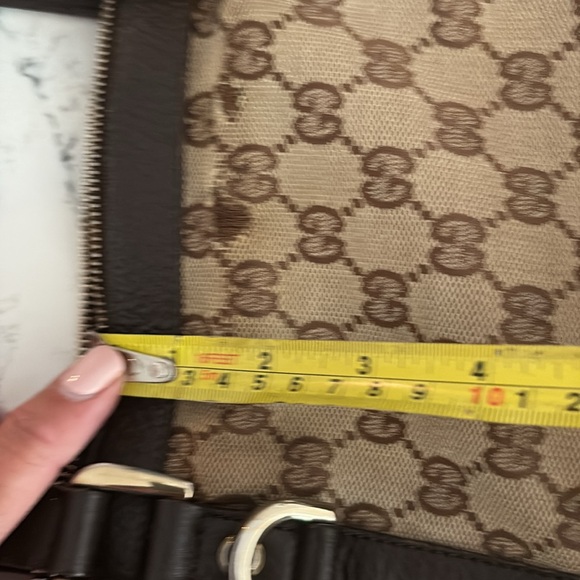 GUCCI Abbey Monogram GG Small Tote Leather Bag. Used condition. - Picture 7 of 8